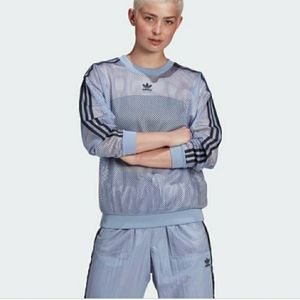 Adidas Mesh Crew Sweatshirt & Pants SET